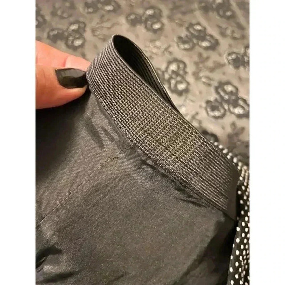 Ann Taylor Dress Black Strapless White Polka Dot Sheath Built-in Bra Size 6 - Picture 5 of 16